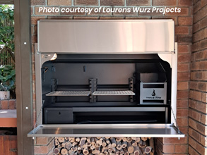 1200mm deLuxe Mildsteel Built-in braai