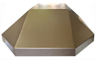 Bronze Powder-coated canopy