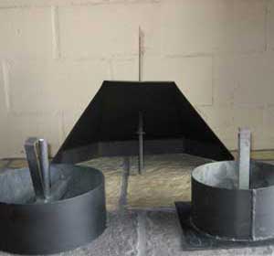 Mildsteel rotating cowl and bases