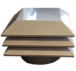 Stainless steel rotating cowl