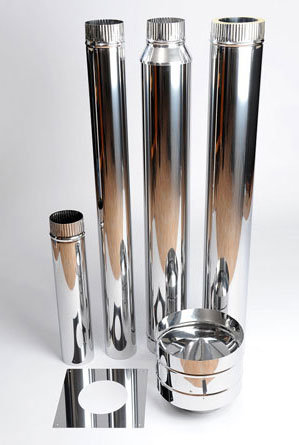 Grade 304 stainless Flues