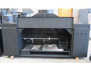 Custom spitbraai with cabinet on other side