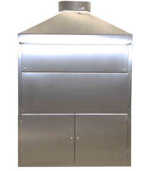 DE LUXE 1200 mm Freestanding Braai on Cabinet - View of Closed Unit