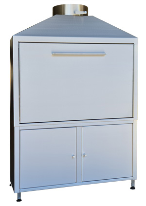 PROFESSIONAL 1200 mm Mild Steel Braai on Cabinet - Closed 