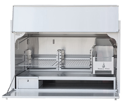 1200mm De Luxe Built-in Braai in brushed 304 stainless steel