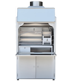 900mm deLuxe Freestanding Braai in 304 Stainless Steel