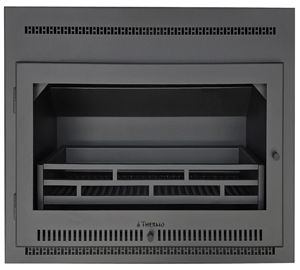 700 mm Contemporary Built-in Fireplace with glass door