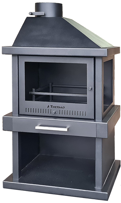 Blaze4 - 600 mm - Freestanding Corner Fireplace for left hand corner