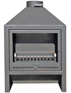 700 mm Slimline freestanding fireplace with Glass Door - Standard design